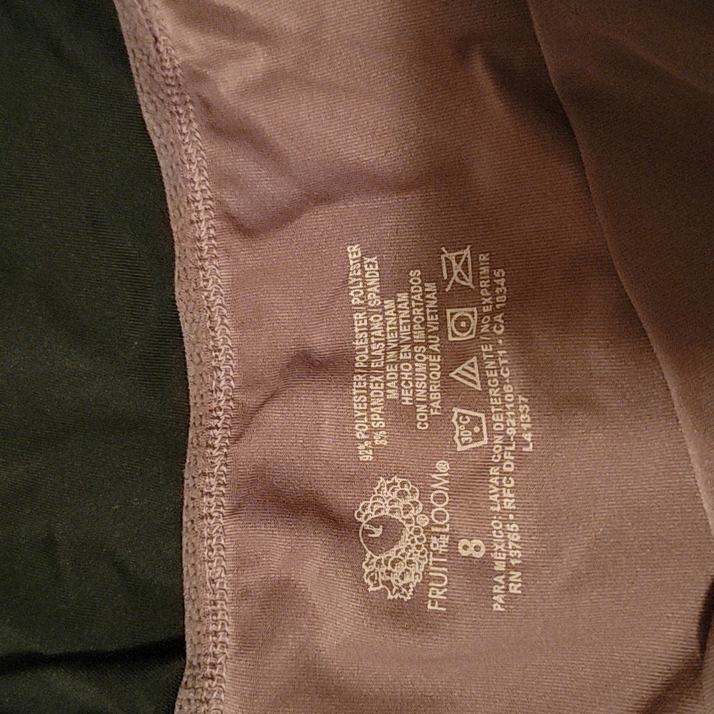 NWOT Fruit of the Loom Black and Purple High-Cut Panties - Picture 2 of 3